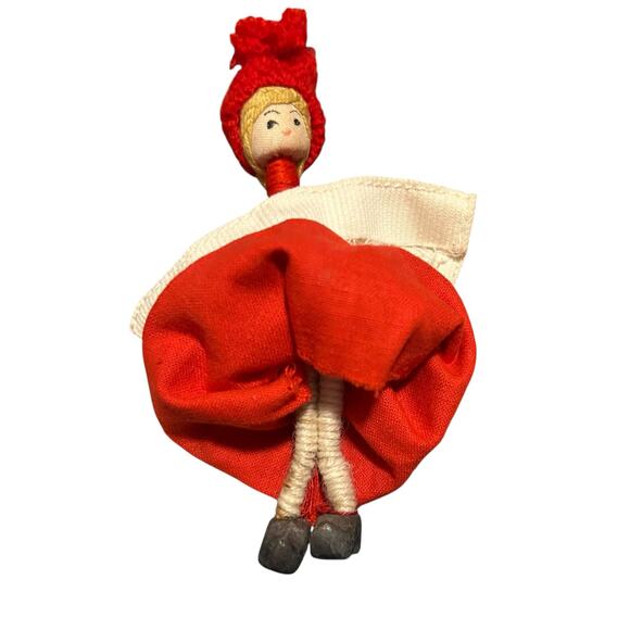 Vintage Handmade Danish Doll Metal Feet - Picture 3 of 5